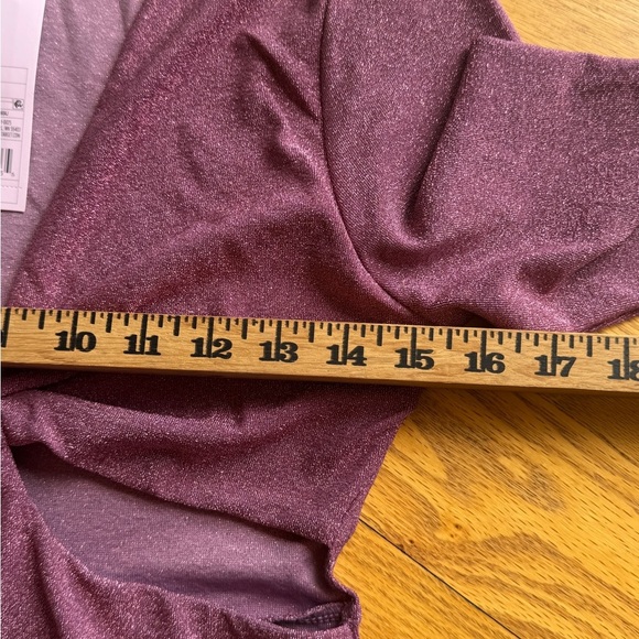 Elegant Plum Long Sleeve Dress - Picture 5 of 7